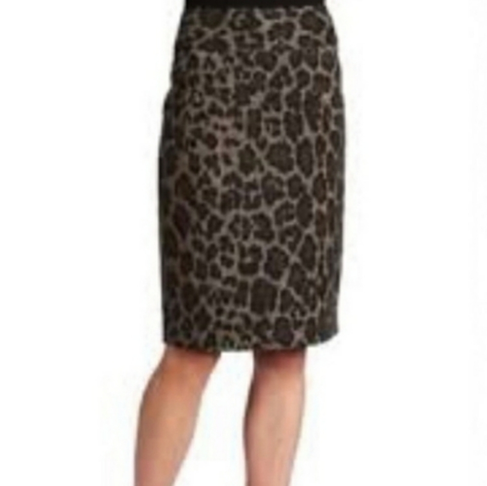 🆕 Raffaella Leopard Print Pencil Skirt 8